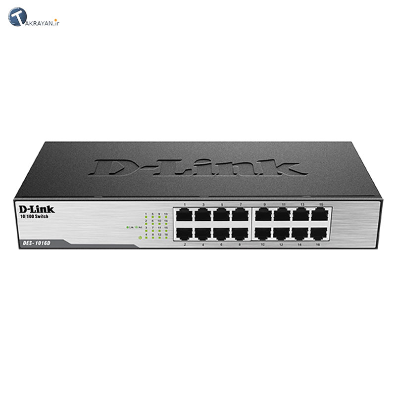 D-Link DES-1016D 16-Port Fast Ethernet Unmanaged Desktop Switch